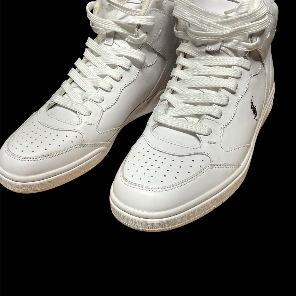 Polo by Ralph Lauren Men's White High-Top Sneakers